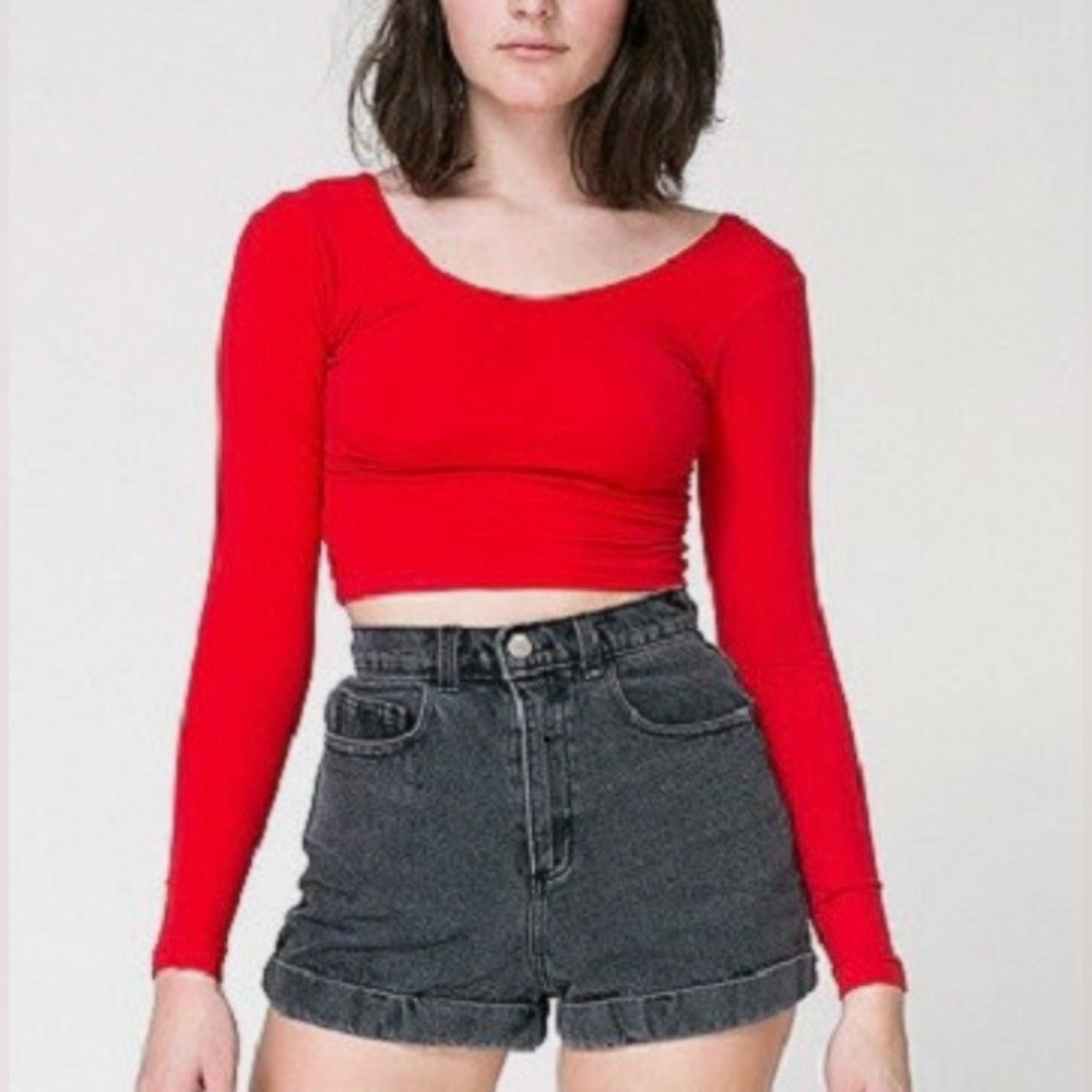 American Apparel Black Jean Shorts